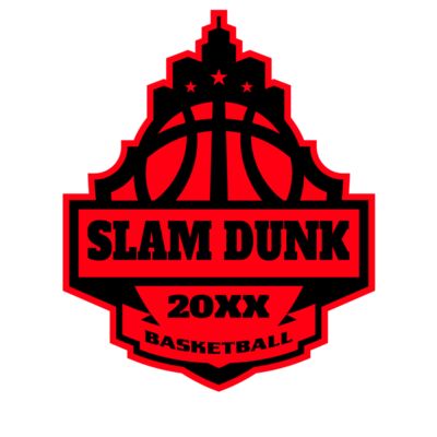 SLAM DUNK Basketball Logo Template Thumbnail