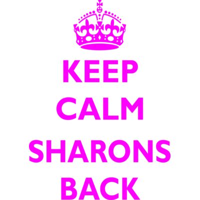 1016 KeepCalmSharonsBack Pink Thumbnail