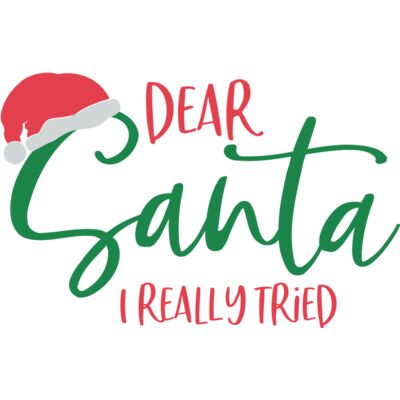 Dear Santa I Really Tried Thumbnail