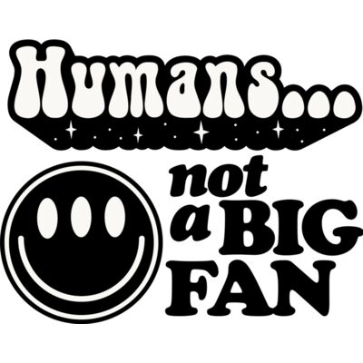 Humans not a big fan SVG Thumbnail