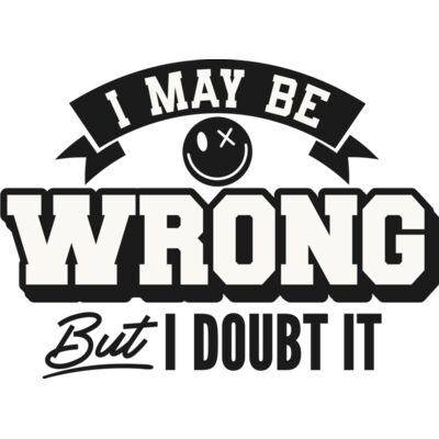 I may be wrong SVG Thumbnail