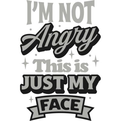 Im not angry SVG Thumbnail