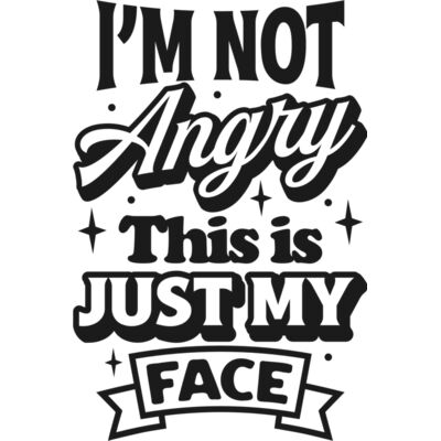Im not angry SVG Thumbnail