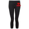 Women's TriDri® recycled performance leggings 3/4 length Thumbnail