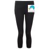 Women's TriDri® recycled performance leggings 3/4 length Thumbnail