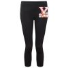 Women's TriDri® recycled performance leggings 3/4 length Thumbnail