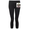 Women's TriDri® recycled performance leggings 3/4 length Thumbnail