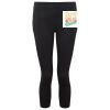Women's TriDri® recycled performance leggings 3/4 length Thumbnail