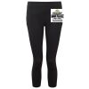 Women's TriDri® recycled performance leggings 3/4 length Thumbnail