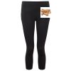 Women's TriDri® recycled performance leggings 3/4 length Thumbnail