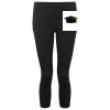 Women's TriDri® recycled performance leggings 3/4 length Thumbnail