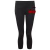 Women's TriDri® recycled performance leggings 3/4 length Thumbnail